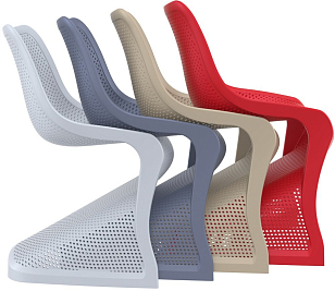 Стул Siesta Contract Bloom Цвет: серебристый, садовая мебель