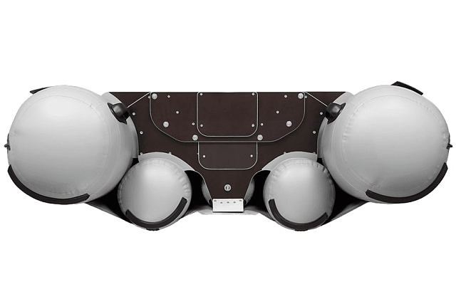 Лодка ПВХ Фрегат 390 FM Light Jet/L/S серая