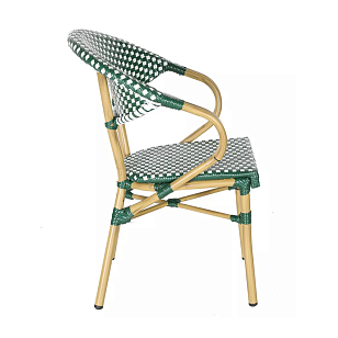 Стул 4SIS Грас, цвет бело-зеленый / бежевый, садовая мебель