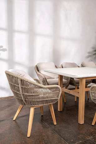 Кресло обеденное из тика Joygarden Talara, садовая мебель