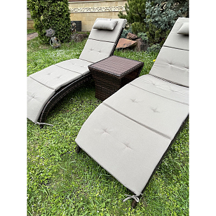 Столик для шезлонга Lite Bordo, садовая мебель