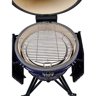 гриль керамический diamond egg xl pro цвет: синий для дачи