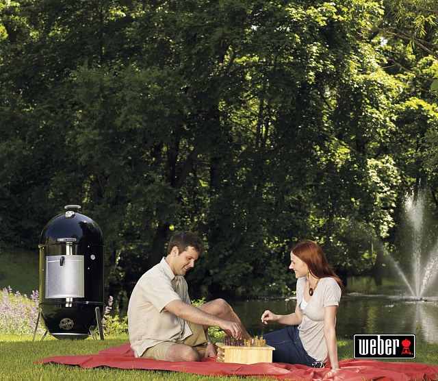 Угольный гриль - коптильня Weber Smokey Mountain Cooker, 57 см, черный