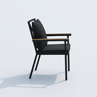 Обеденная группа Ideal Patio Dolla Festa Plus 220 Цвет: карбон, чёрный, садовая мебель