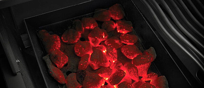 Готовка на углях в газовом гриле