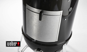 Угольный гриль - коптильня Weber Smokey Mountain Cooker, 57 см, черный для сада