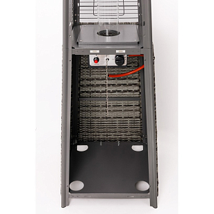 Уличный газовый обогреватель Stalleh Pyramid X4 Rattan Grey для сада и загородного дома Уличный газовый обогреватель Stalleh Pyramid X4 Rattan Grey, уличное оборудование