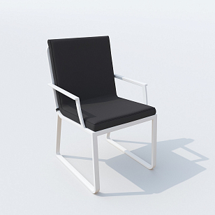 Обеденная группа Ideal Patio Diva Alba 110 Цвет: белый, антрацит, садовая мебель