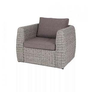 Кресло 4SIS Кальяри (гиацинт), цвет серый, садовая мебель