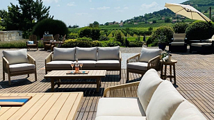 Стол кофейный деревянный Tagliamento Ravona, садовая мебель