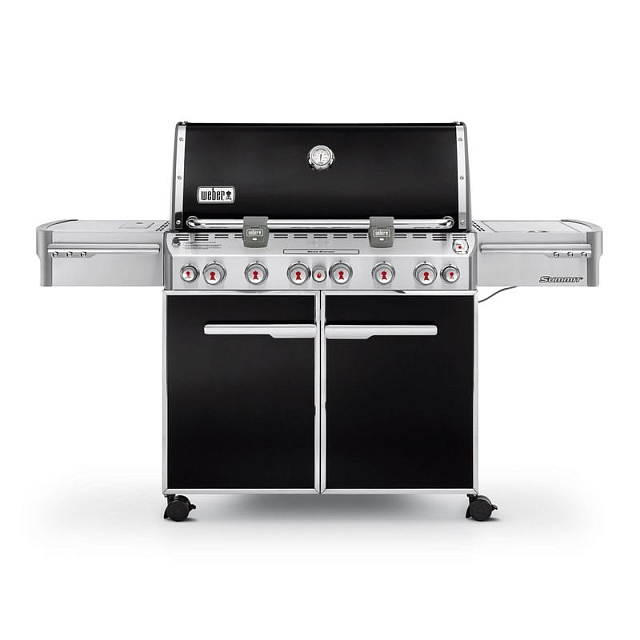 гриль газовый weber summit e-670 gbs, (цвет: черный)