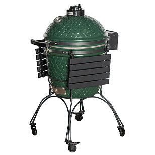 керамический угольный гриль dinoegg classic green для дачи