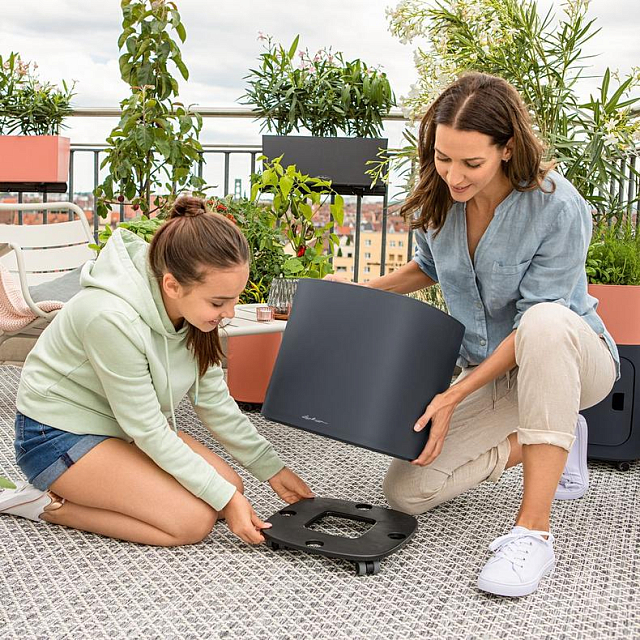 Кашпо с автополивом Lechuza Pila Color 40 Цвет: бирюзовый 