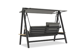Качели Brafritid Malmo антрацит, серый для дачи Качели Brafritid Malmo антрацит, серый, садовая мебель