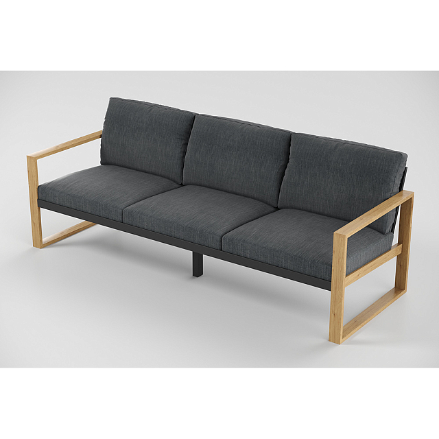 Лаунж зона Gardenini Premium Elegante Long Карбон / Антрацит 