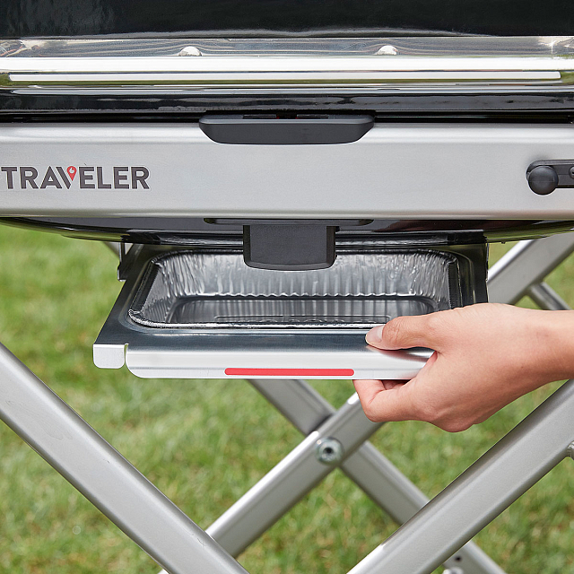 гриль газовый на подставке weber traveler