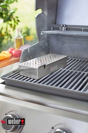 Контейнер для щепы для копчения Weber, нерж.сталь для приготовления пищи Контейнер для щепы для копчения Weber, нерж.сталь для сада