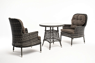 Кофейный комплект 4SIS Алиса Цвет: графит для дачи Кофейный комплект 4SIS Алиса Цвет: графит, садовая мебель