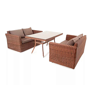 Обеденная группа 4SIS Мокко, цвет коричневый, садовая мебель
