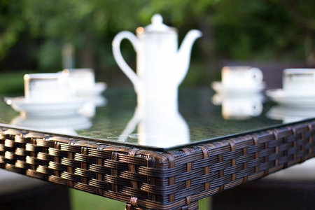 Обеденная группа Joygarden Milano темно-коричневый на 4 персоны с подлокотниками 