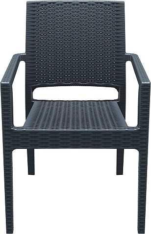 Кресло Siesta Contract Ibiza Цвет: антрацит для дачи Кресло Siesta Contract Ibiza Цвет: антрацит, садовая мебель