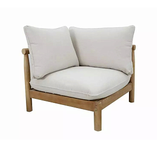 Диванный модуль из тика угловой Joygarden Bungalow для дачи Диванный модуль из тика угловой Joygarden Bungalow, садовая мебель