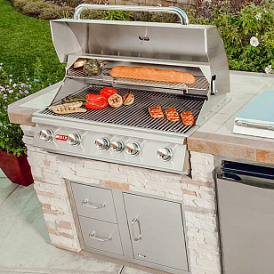 Гриль газовый Bull встраиваемый Brahma для сада