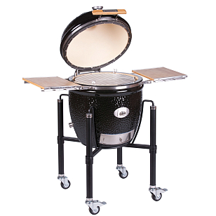 Керамический гриль Monolith Classic PRO 2.0 Black на ножках