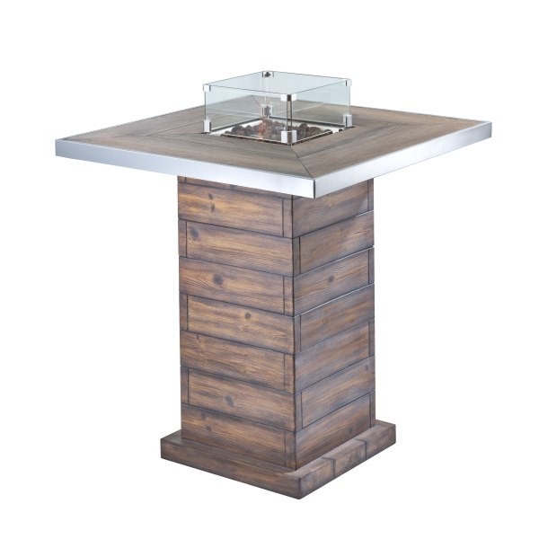 Уличный газовый стол камин Clifton Standing Table Lime (без столешницы) 