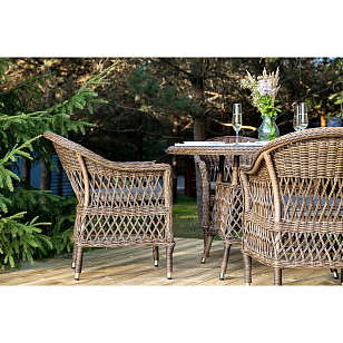 Обеденная группа 4SIS Дольче, цвет коричневый, садовая мебель