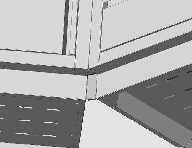 Комплект для перехода на угол 45 гр Napoleon
