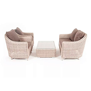 Лаунж зона 4SIS Кон Панна, цвет бежевый, садовая мебель