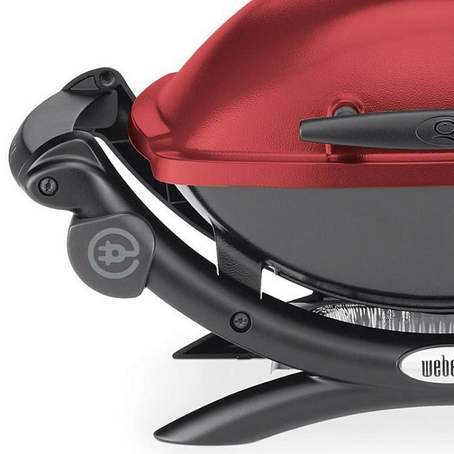 Гриль электрический Weber Q 1400, бордовый