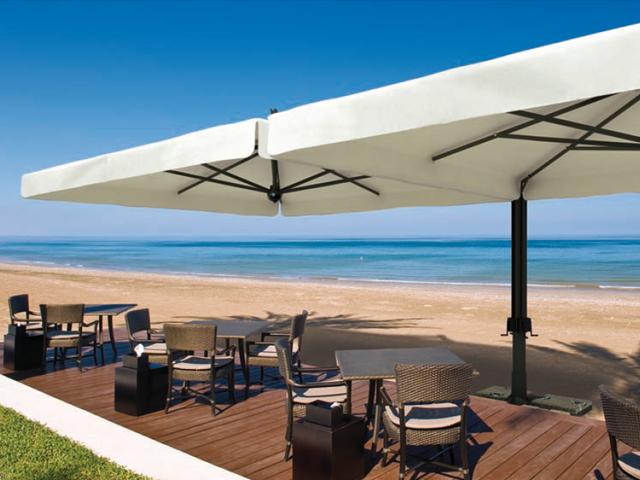 Зонт двухкупольный для кафе Alu Double 3060ADO 