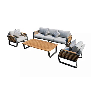 Кофейный стол из алюминия Joygarden Aura, садовая мебель