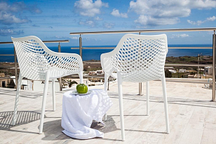 Кресло Siesta Contract Air XL Цвет: белый для дачи Кресло Siesta Contract Air XL Цвет: белый, садовая мебель