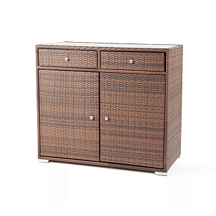 Плетёная тумба 4SIS Мальта Цвет: коричневый, садовая мебель