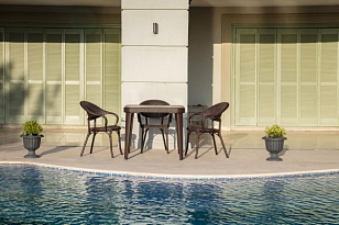 Кресло Tilia Flash-R Цвет Кофе для дачи Кресло Tilia Flash-R Цвет Кофе, садовая мебель