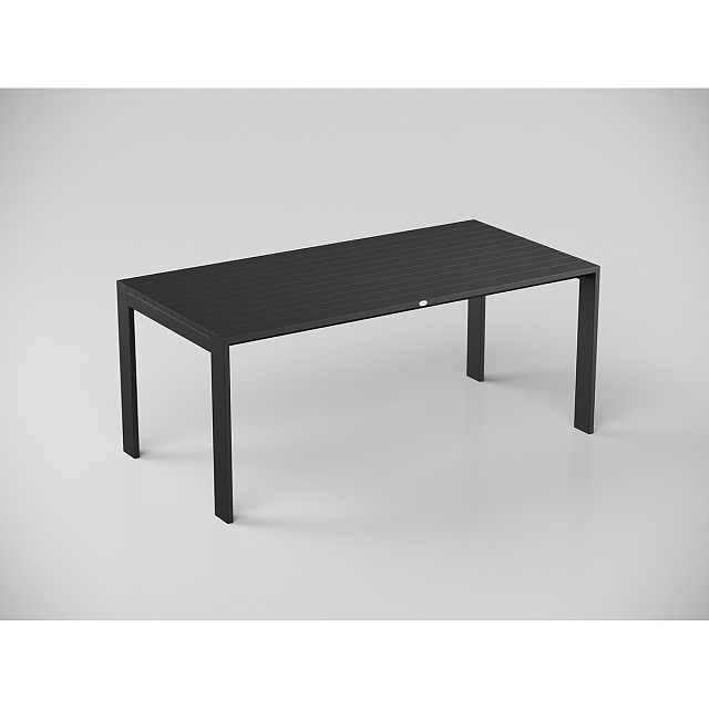 Обеденная зона Gardenini Malia 180 Карбон / Антрацит со стульями Premium Bella 