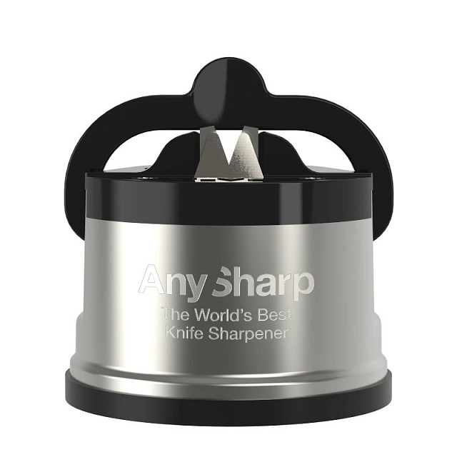 Точилка для ножей AnySharp Pro Цвет: серебристый в комплекте со сменными лезвиями