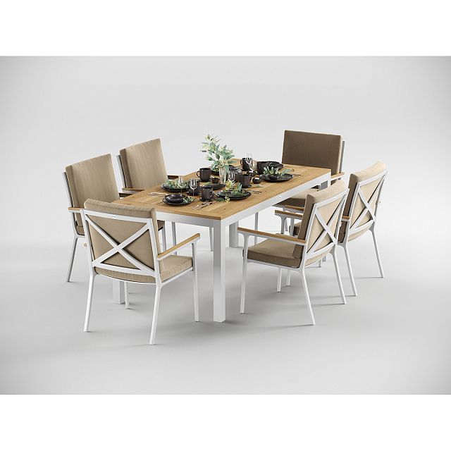 Стол Gardenini Premium Bella 180 Карбон 