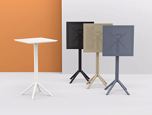 Стол барный Siesta Contract Sky 60 Цвет: черный, садовая мебель