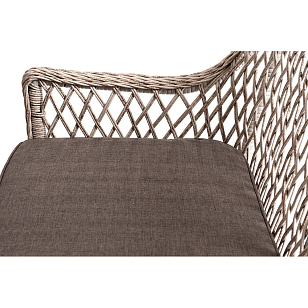 Обеденная группа 4SIS Катания на 6 персон, цвет бежевый, садовая мебель