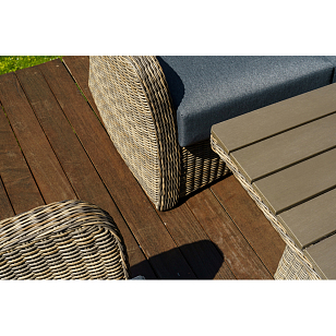 Лаунж зона Lite Venezia (3х-местный диван, стол, 2 кресла) Цвет: коричневый, садовая мебель