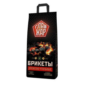 Угольные брикеты Главжар 8 кг для сада