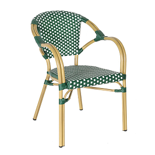 Стул 4SIS Кабри, цвет зелено-белый, садовая мебель
