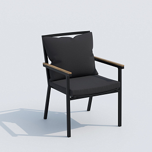 Обеденная группа Ideal Patio Dolla Festa Plus 180 Цвет: карбон, антрацит, садовая мебель