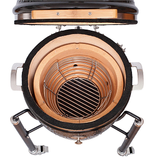 Керамический гриль Monolith Junior Black 2.0 на ножках