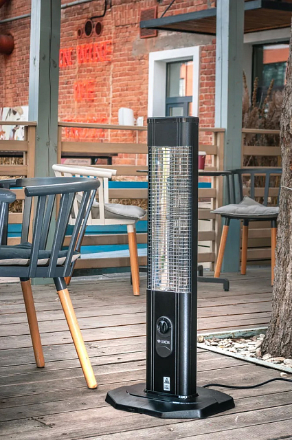 Уличный электрический обогреватель Luxeva VR black 2500 