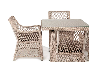 Обеденная группа 4SIS Айриш, цвет бежевый, садовая мебель